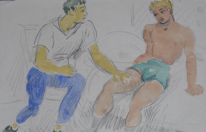 Desenhos eróticos gays de Duncan Grant são encontrados na Inglaterra