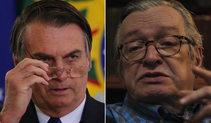 Bolsonaro compartilha vídeo transfóbico de Olavo de Carvalho