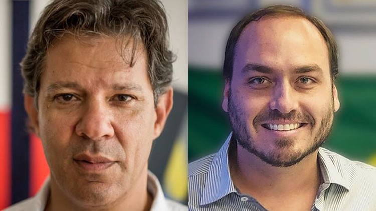 Fernando Haddad usa comentário homofóbico contra Carlos Bolsonaro