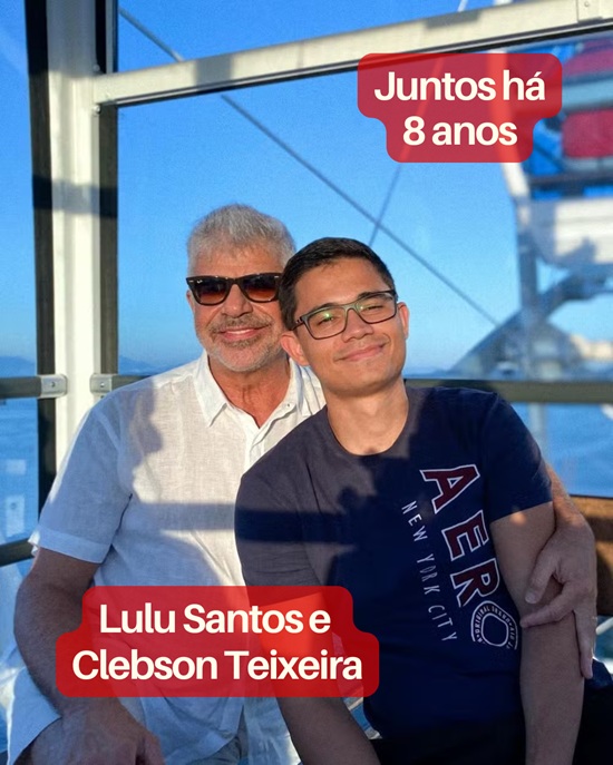 Casais gays famosos: Lulu Santos e Clebson Teixeira