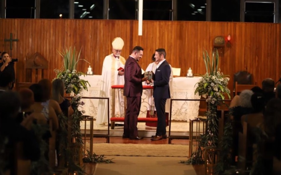 Igreja Anglicana celebra primeiro casamento gay em Brasília. Foto: Juliano Sousa