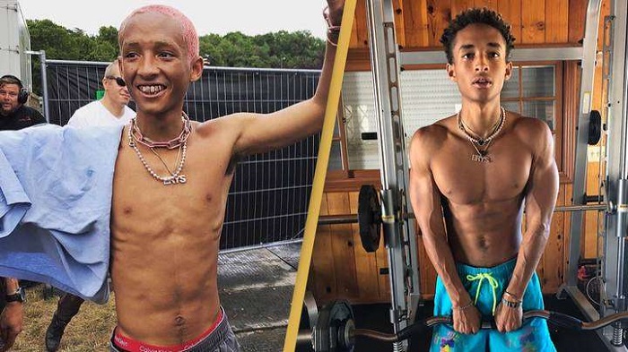 Jaden Smith exibe corpo musculoso