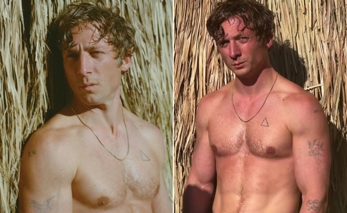 Jeremy Allen White mostra corpo sarado