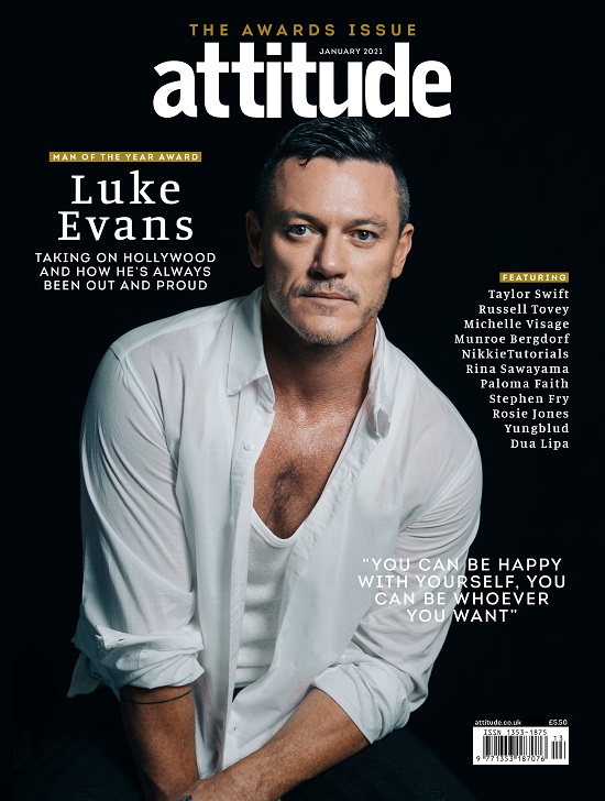 Luke Evans: ator gay de O Hobbit e Velozes & Furiosos é capa da revista gay Attitude