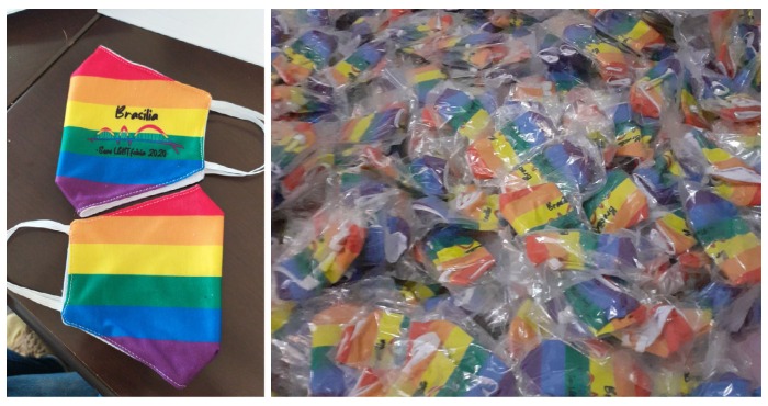 mascaras arco-íris lgbt gay judih distrito federal