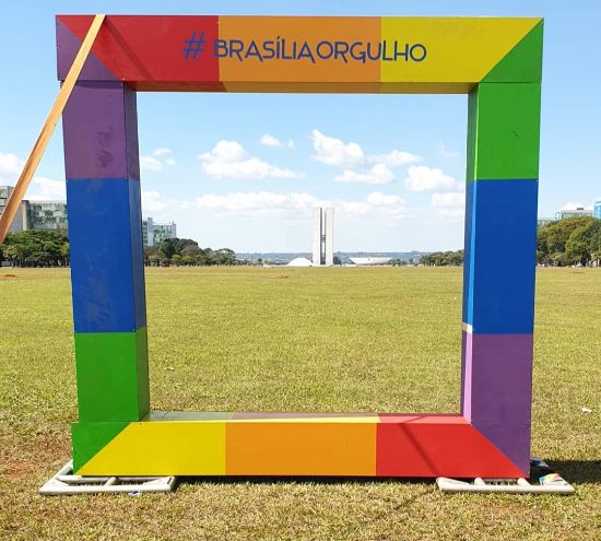 moldura lgbt arco-íris brasilia orgulho