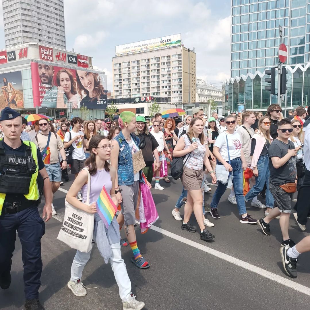 Parada gay LGBT de Varsóvia, na Polônia