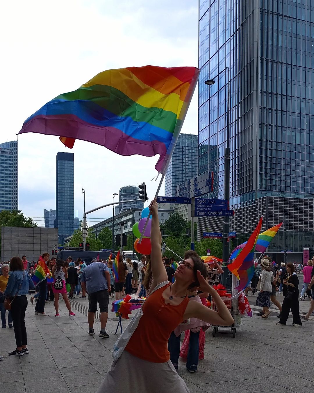 Parada gay LGBT de Varsóvia, em 2023, na Polônia
