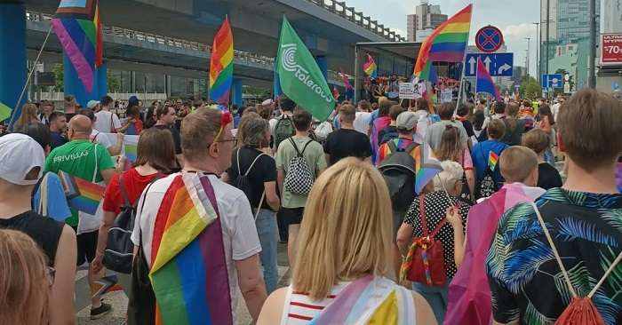 Parada gay LGBT de Varsóvia, na Polônia