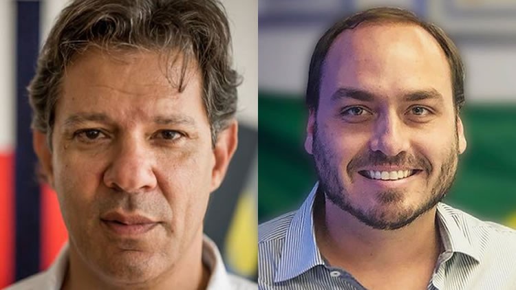 Haddad usa insulto homofóbico para atacar Carlos Bolsonaro